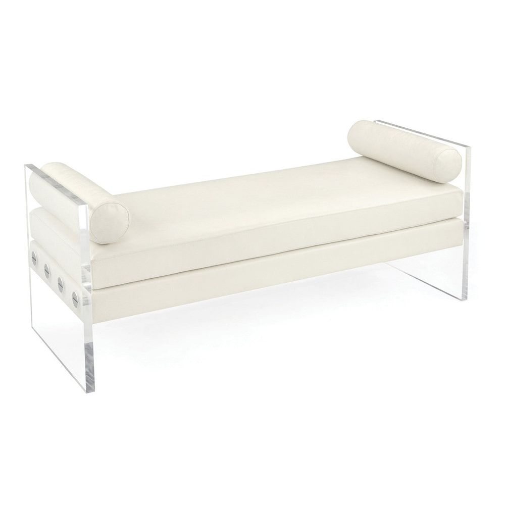 Benches New Park Bench - White, Clear