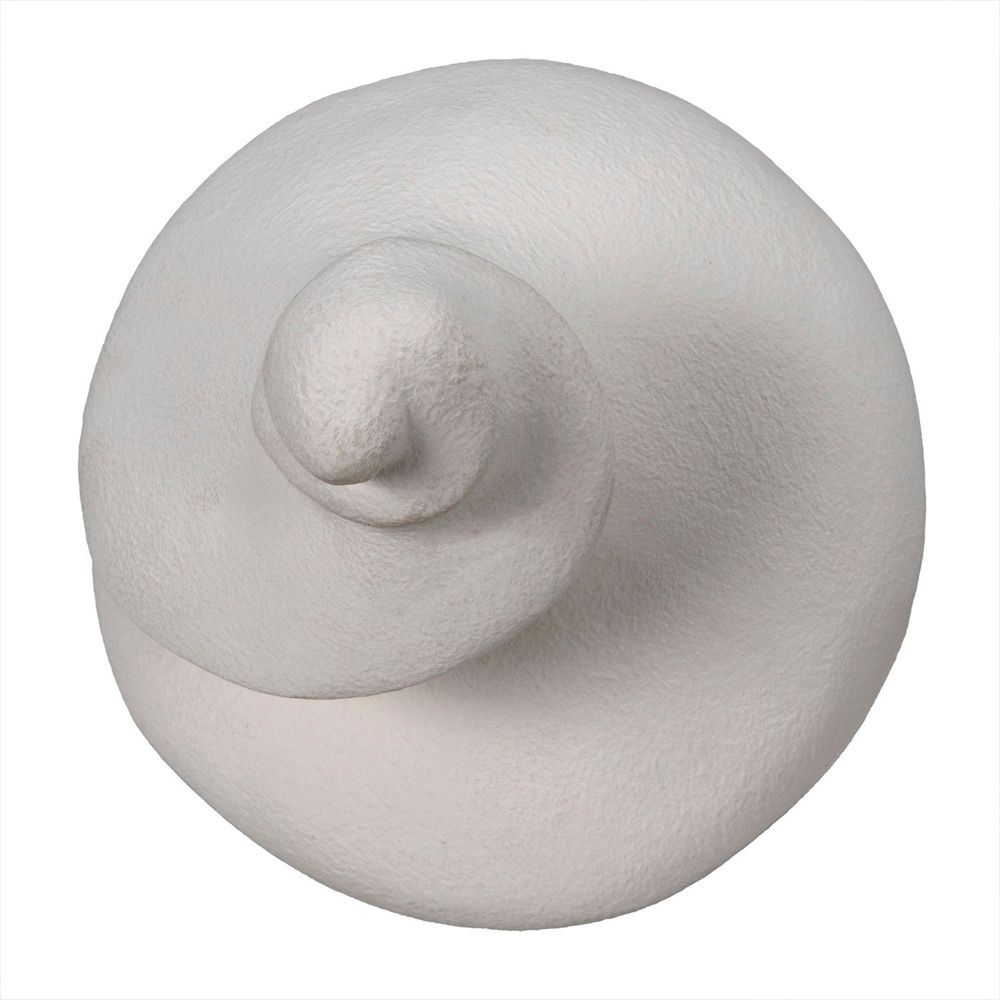 Alternate view of Spiral, featuring matte finish, fiber cement, and freestanding sculptural object.