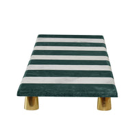 Beck Green And White Marble Tray