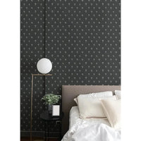 Fleur Wallpaper-Mitchell Black-MITCHB-WC413-AB-PM-10-Wall DecorPatterns Ash Blue-Premium Matte Paper-10-France and Son