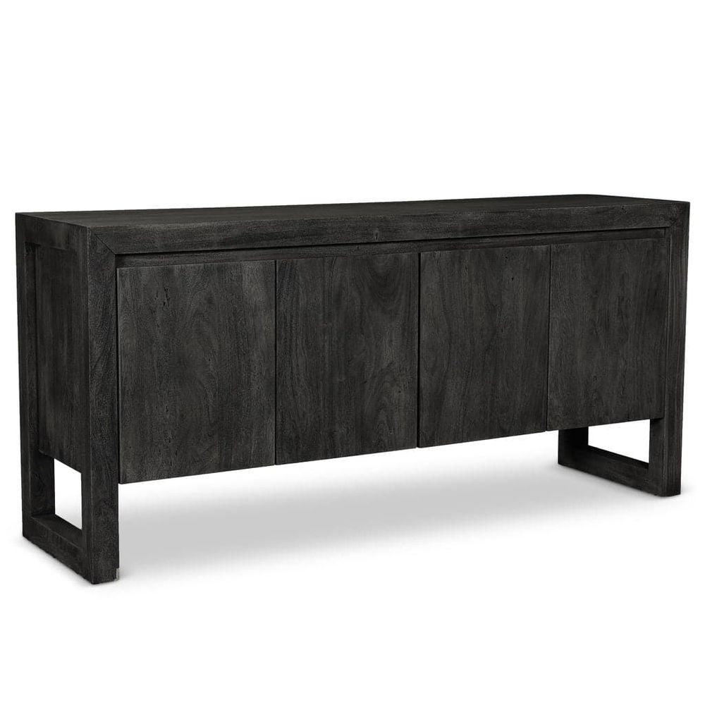 Alternate view of Brooks Buffet, featuring matte finish, wood, and four-door cabinet storage.
