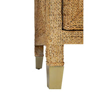 Four Door Buffet With Satin Brass Hardware And Foot Caps In Wrapped Rope