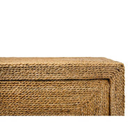Four Door Buffet With Satin Brass Hardware And Foot Caps In Wrapped Rope
