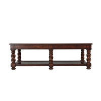 Additional view of The Great Hall Cocktail Table in dark brown and espresso.