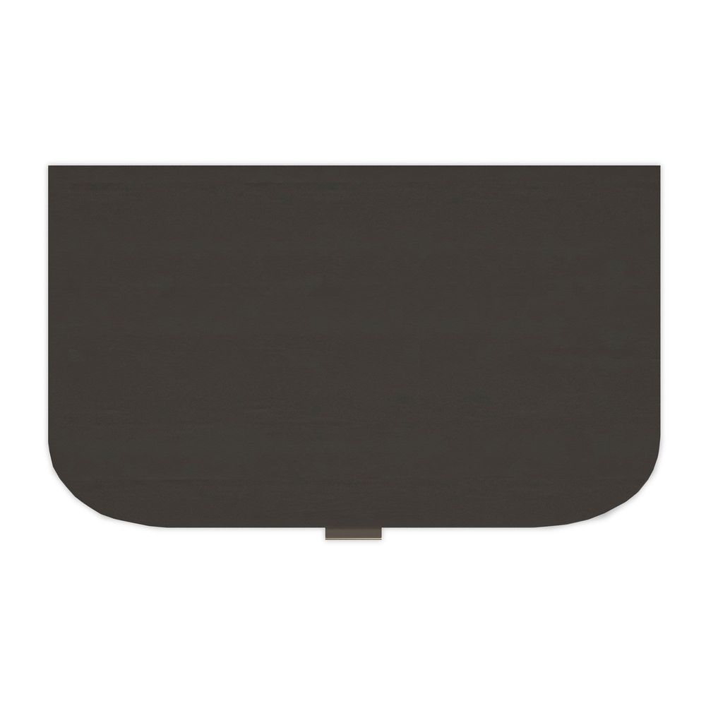 Additional view of Affection in dark brown and espresso, featuring reeded/fluted finish and two full-width drawers.