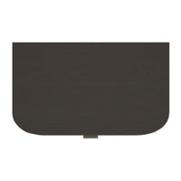 Additional view of Affection in dark brown and espresso, featuring reeded/fluted finish and two full-width drawers.