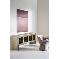 Alternate view of Prelude Sideboard in cream and warm gray.