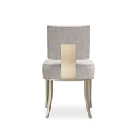Additional view of Allocated Side Dining Chair in light gray and cream.