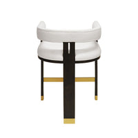 Bar & Counter Stools Cruise Counter Stool in Dark Expresso Oak With White Linen Upholstery