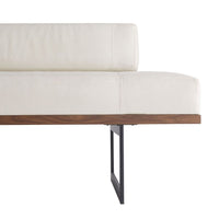 Rory Bench Ivory Leather