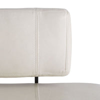 Rory Bench Ivory Leather