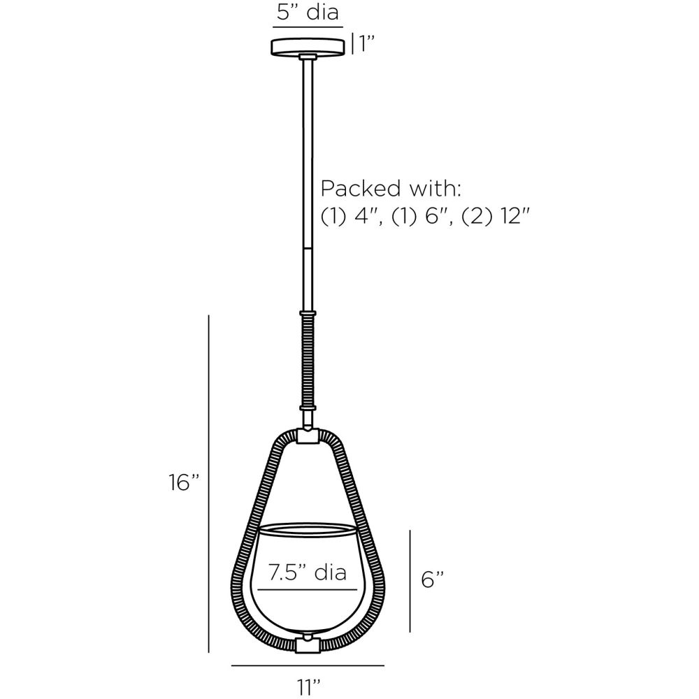 Ynez Pendant - Black
