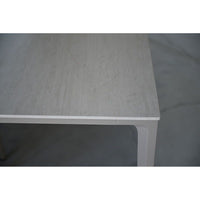 Cayman 94" Dining Table Travertino Ceramic , Powder Coated Taupe Legs / Indoor-Outdoor
