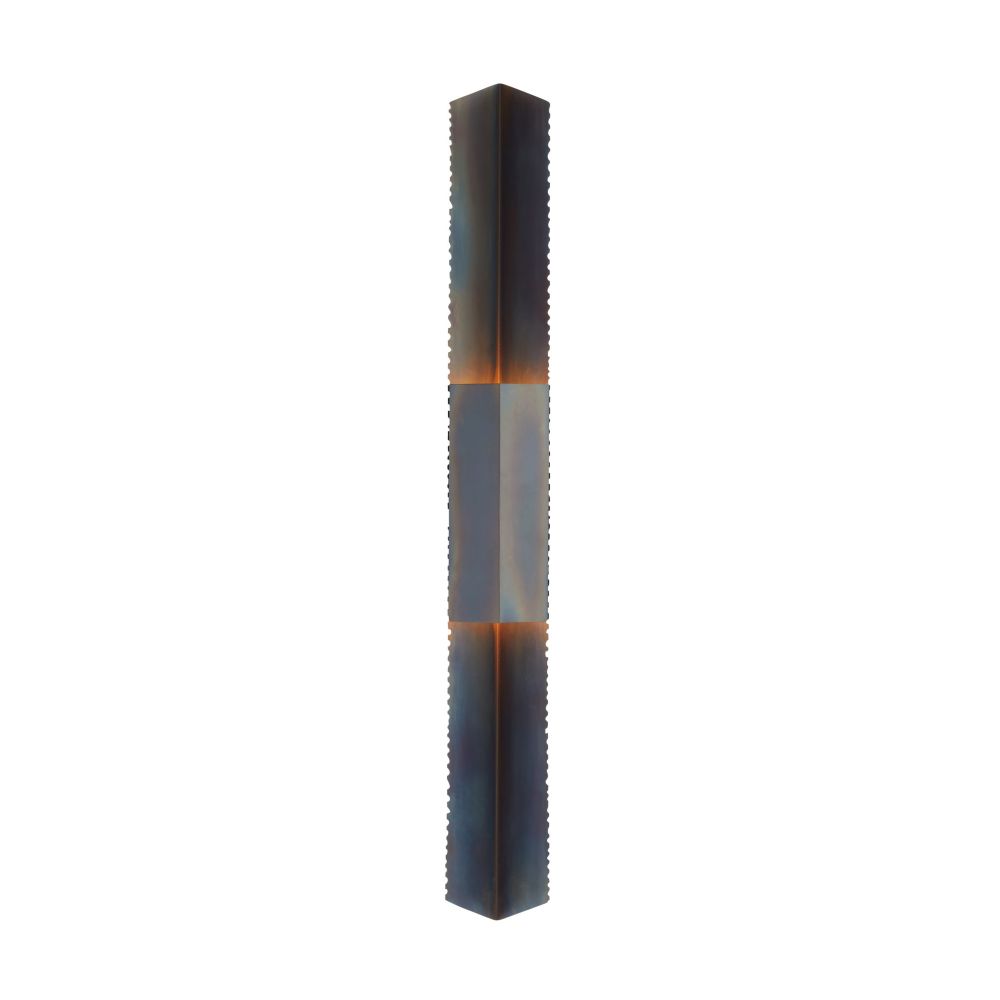 Benedikt Sconce, shown in black and gunmetal with metal and wall-mounting hardware.