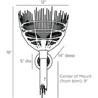 Ysella Sconce - Natural