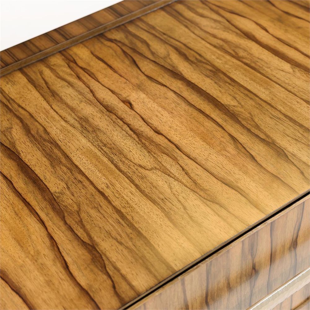 Additional view of Lopeza 6 Drawer Chest in warm medium brown and golden amber brown.