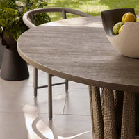 Outdoor Dining Tables Villard Outdoor 65" Round Dining Table