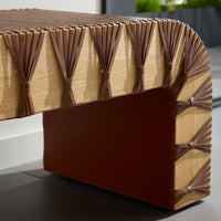 Benches Roldan Waterfall Bench with Leather Straps