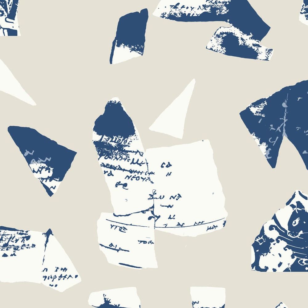 Bo-Kaap Curb Wallpaper-Mitchell Black-MITCHB-WCFM8-BL-PM-10-Wall PaperPatterns Blue China-Premium Matte Paper-5-France and Son