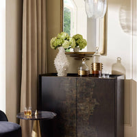 Additional view of Tanner Cabinet in dark brown and espresso.