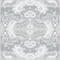 Foo You Looking At Wallpaper-Mitchell Black-MITCHB-WCJT2-PE-PM-10-Wall DecorPatterns Pewter-Premium Matte Paper-7-France and Son