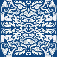 Foo You Looking At Wallpaper-Mitchell Black-MITCHB-WCJT2-SE-PM-10-Wall DecorPatterns Sea-Premium Matte Paper-8-France and Son