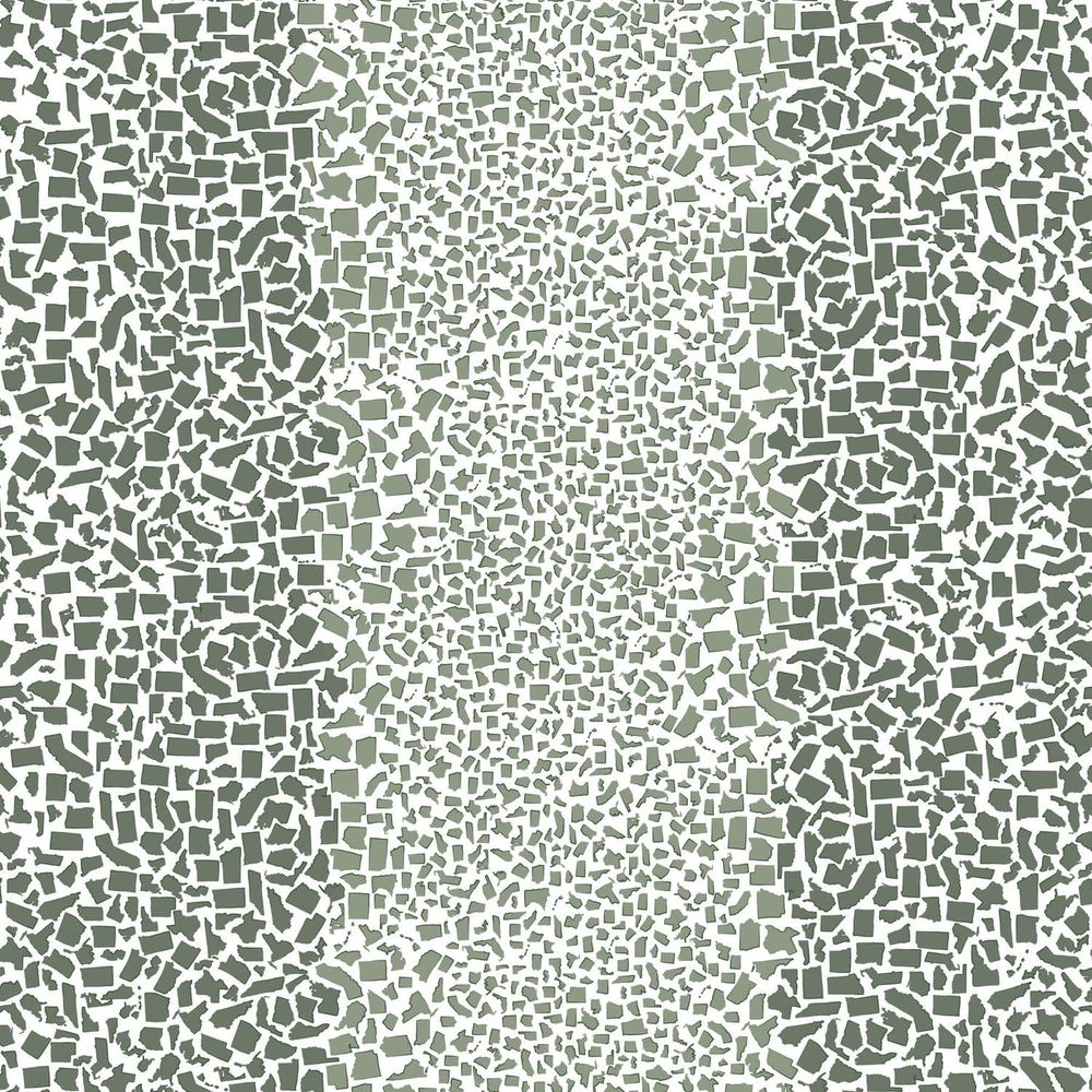 Honey & Hank Fifty States Shagreen Wallpaper-Mitchell Black-MITCHB-WCHH102-OL-PM-10-Wall DecorPatterns Olive-Premium Matte Paper-8-France and Son