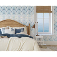Alternate view of Florida Sand Crab Wallpaper, featuring matte finish, paper, and repeating pattern surface covering.