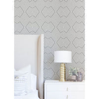 Alternate view of Formation Wallpaper, featuring matte finish, paper, and mid-scale repeating pattern.