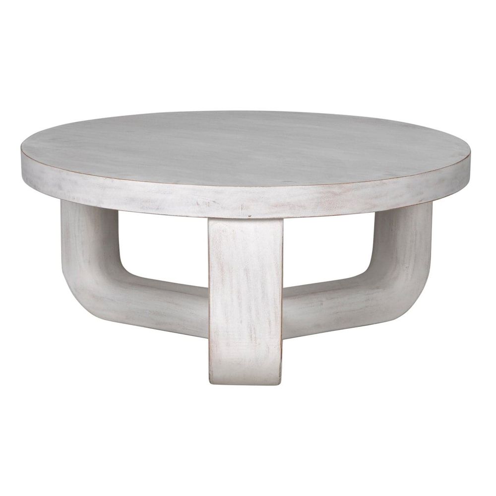 Joel Coffee Table-Noir-NOIR-GTAB1042WH-Coffee TablesWhite Wash-7-France and Son