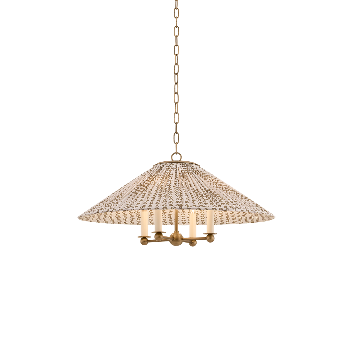 Isla Chandelier - Patina Brass