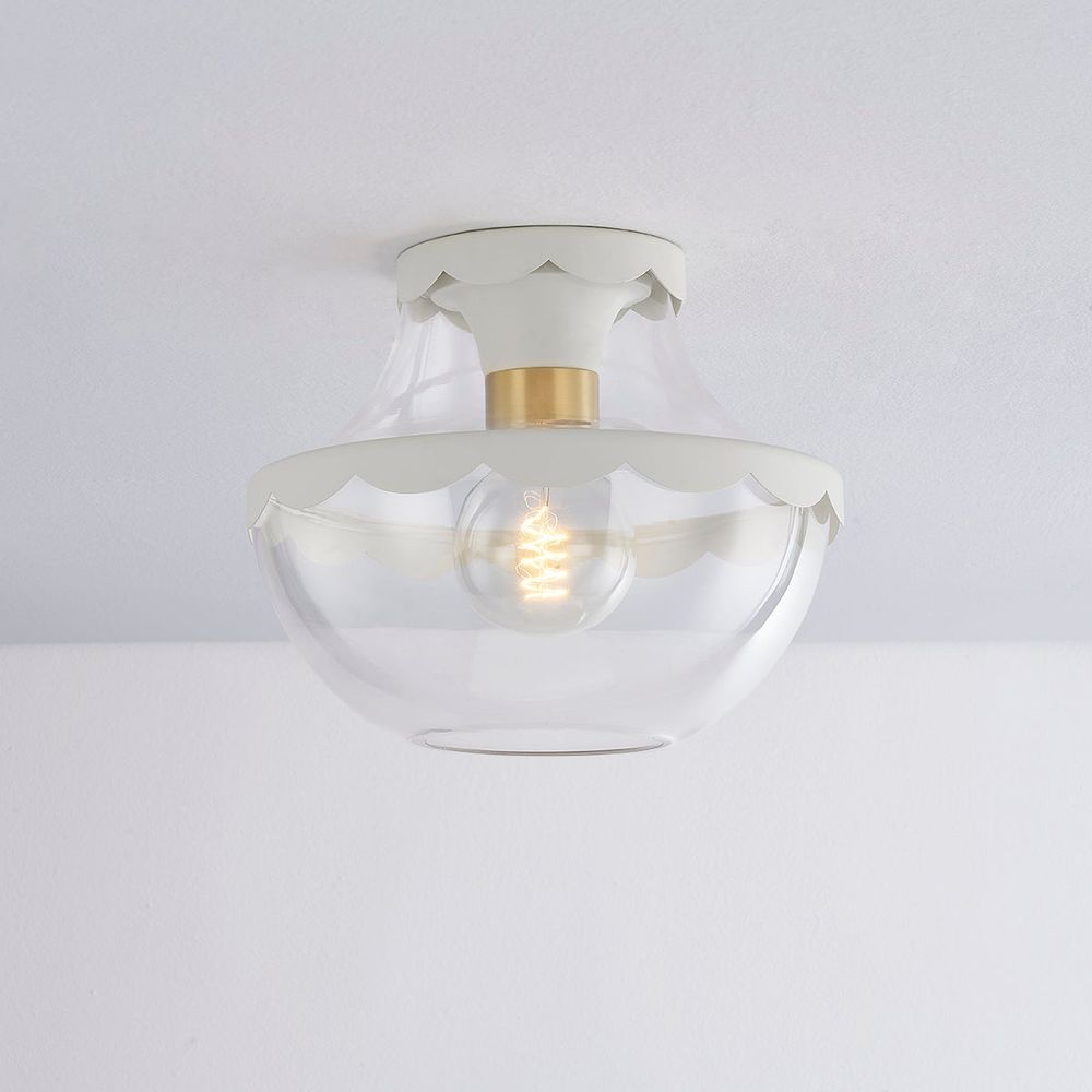 Flush Mounts Alaina 1 Light Semi Flush