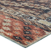 Alternate view of Rosenheim Lester + Minerva Tribal Brown/ Terracotta Runner Rug (2'6"X10') in brown and terracotta.