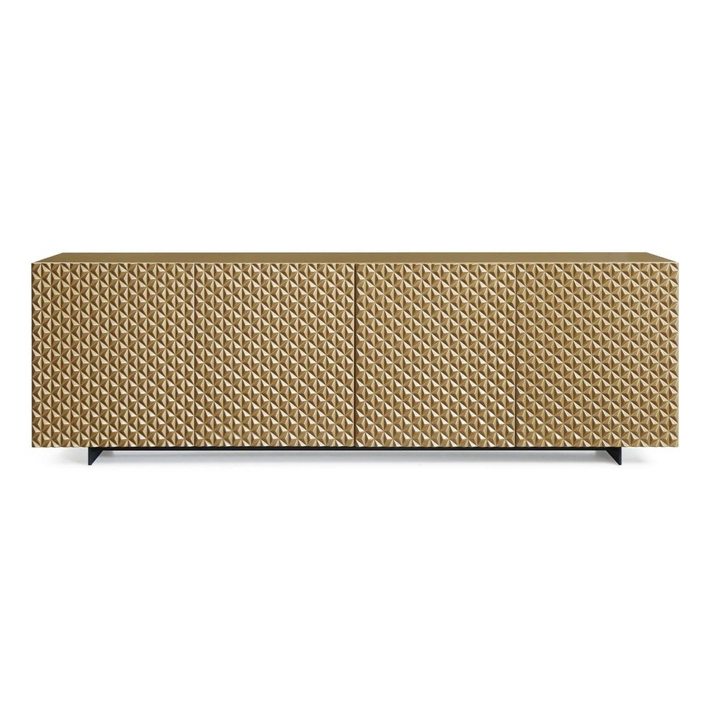 Harper Buffet-Whiteline Modern Living-WHITELINE-SB1643L-GLD-Sideboards & CredenzasGold-Large-4-France and Son