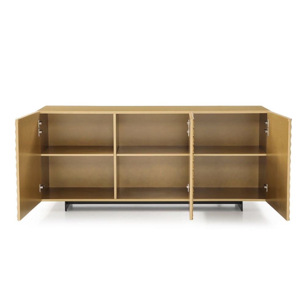Harper Buffet-Whiteline Modern Living-WHITELINE-SB1643L-DGRY-Sideboards & CredenzasDark Grey-Large-9-France and Son