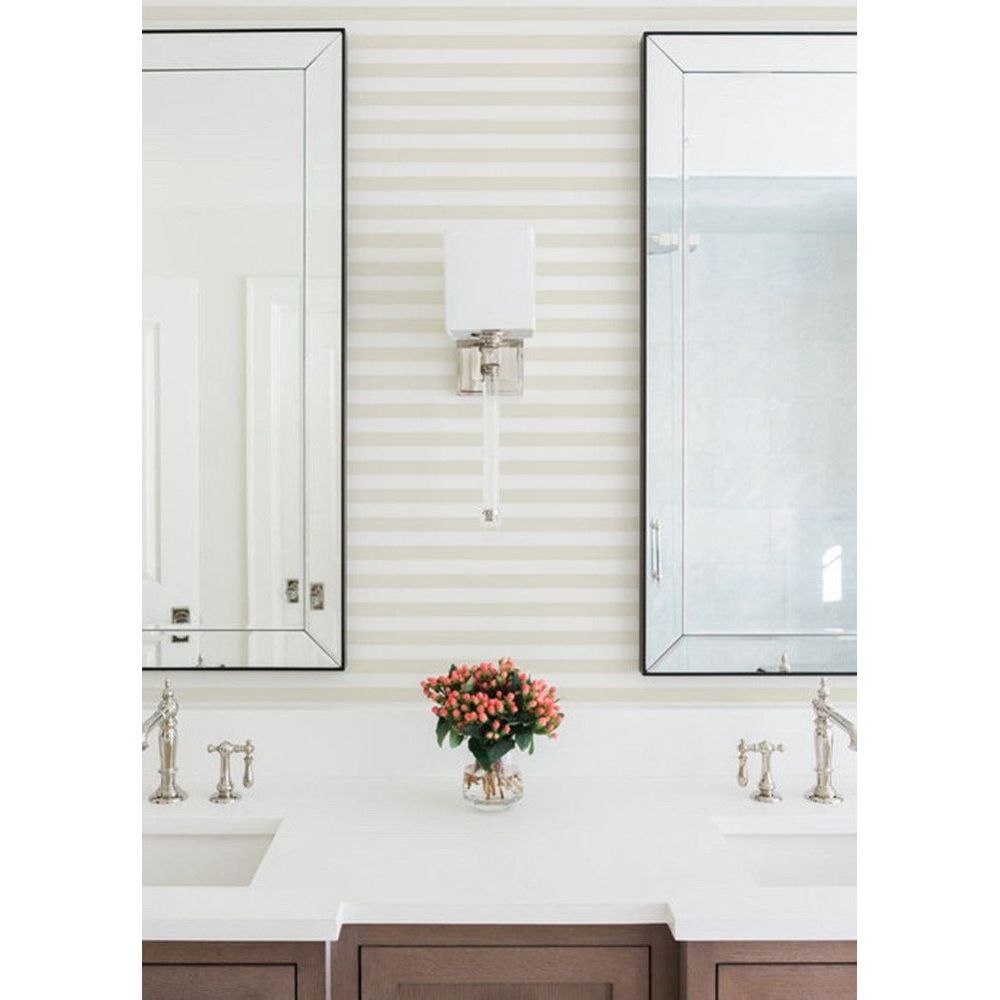 Versa Stripe Wallpaper-Mitchell Black-MITCHB-WCLP605-1-PM-10-Wall DecorPatterns Jet-Premium Matte Paper-5-France and Son