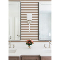 Alternate view of Versa Stripe Wallpaper, featuring matte finish, paper, and wall-mounting.