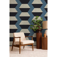 Alternate view of Infinity Blocks Wallpaper, featuring matte finish, paper, and 16-inch vertical pattern repeat.