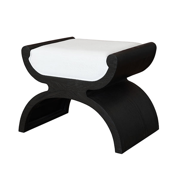 Alternate view of Janna, featuring matte upholstery finish, oak wood, linen fabric, and upholstered seat cushion.