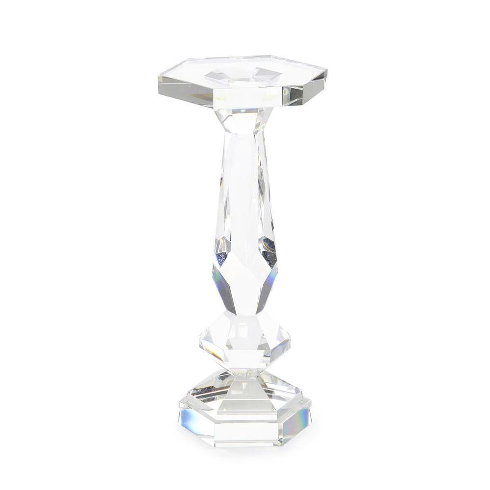 Side Tables Cut Crystal Martini Table - White