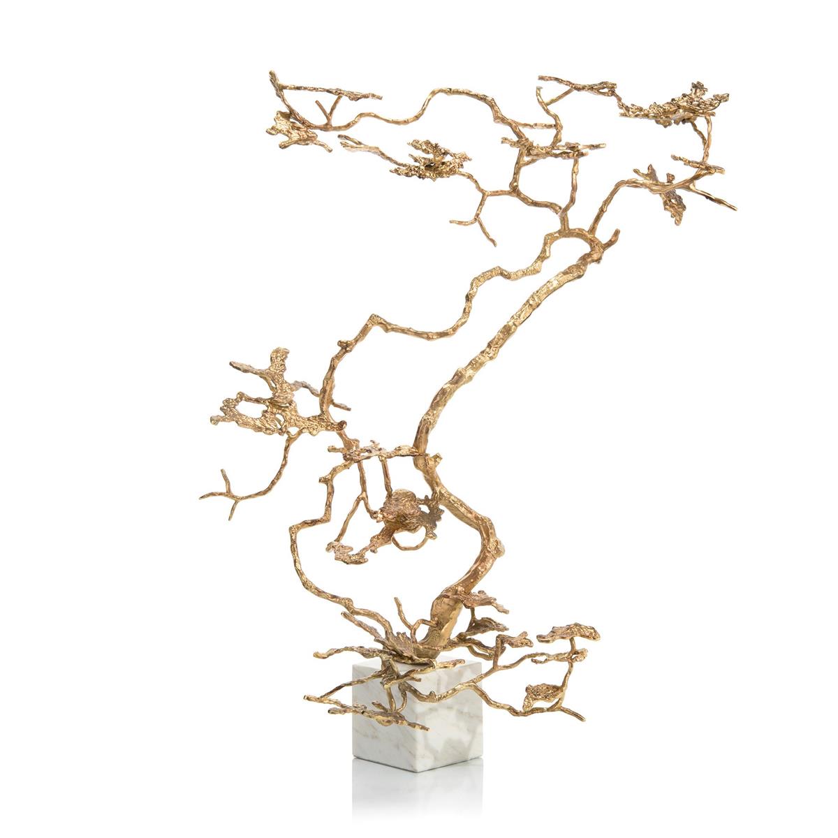 Decorative Objects Bonsai In Gold - Silver, White