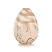 Alternate view of Terrana Vase, featuring glossy finish, glass, and narrow cylindrical neck opening.