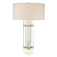 Table Lamps Glass Rod Table Lamp - Clear, White