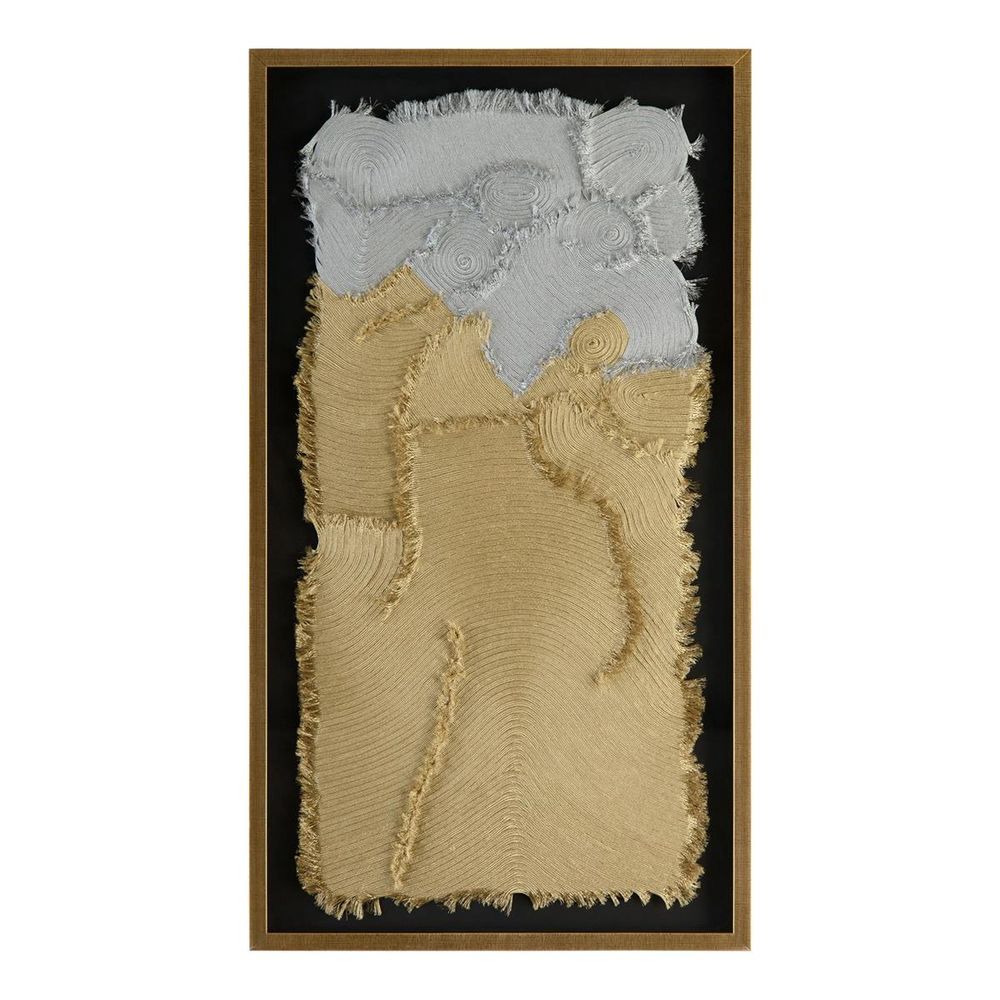 Wall Decor Tony Fey's Fringed I - Gold, Grey