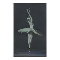 Tony Fey's Perfect Poise, Large, shown in charcoal gray and black with wood frame and ribbed textured panel.
