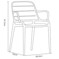 Jasper Outdoor Stacking Armchair (set of 4)