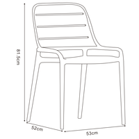 Jasper Outdoor Stacking Side Chair (set of 4)