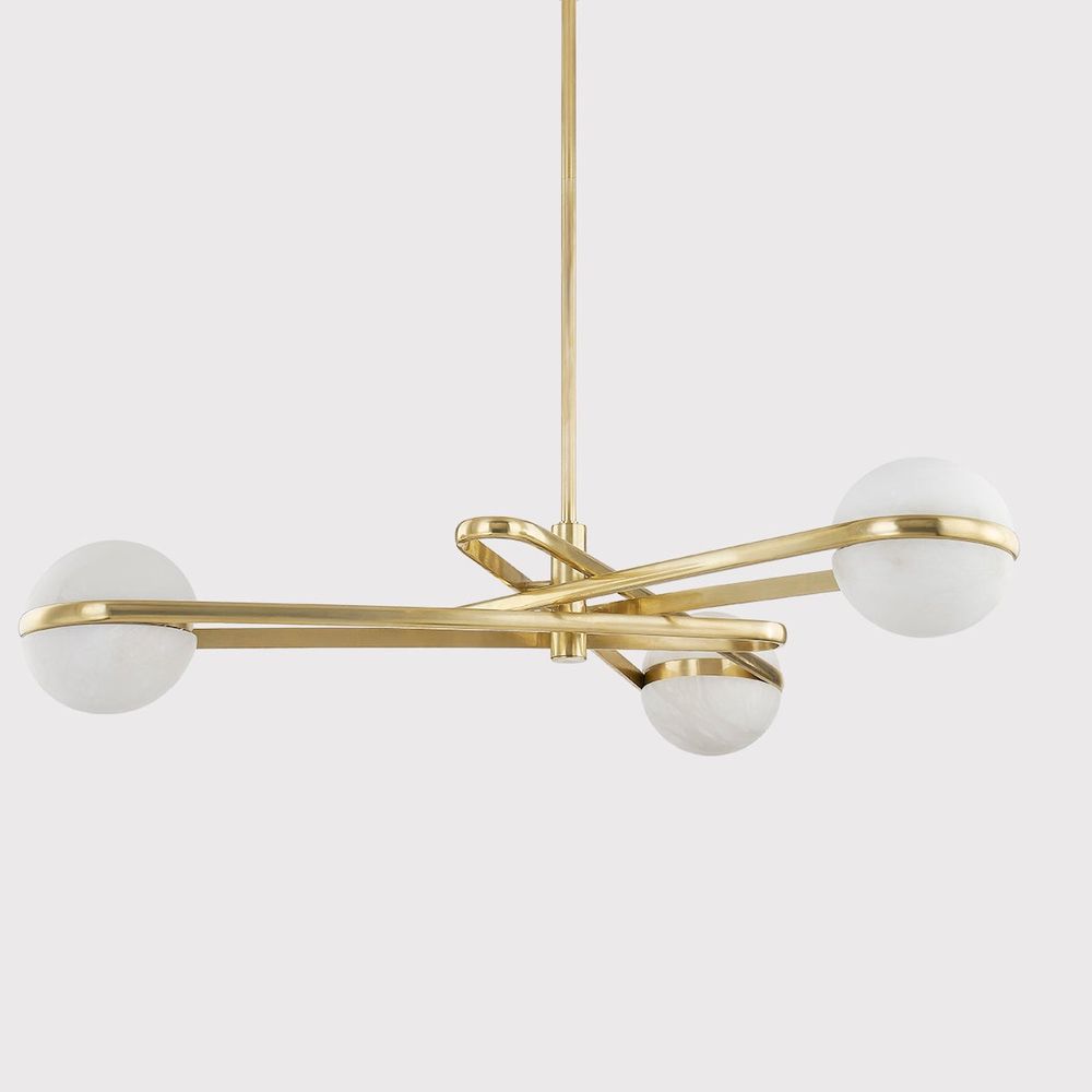 Chandeliers Kyomi Chandelier - Vintage Brass 6 Lights