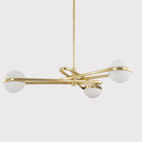 Chandeliers Kyomi Chandelier - Vintage Brass 6 Lights
