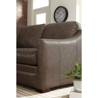 Additional view of Eclipse L Corner Sectional in taupe-brown and gray-brown, featuring l-shaped corner configuration.